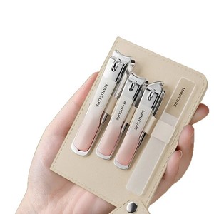 Kit de manucure et pédicure en acier carbone, coupe-ongles portable pour adultes - Product Image 3