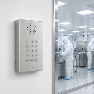 Telefono da Parete Facile da Pulire per Camera Bianca, per Fabbriche Farmaceutiche, Officine Senza Polvere, Laboratori, Citofono in Acciaio Inossidabile - Product Image 4