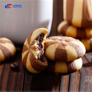 Shanghai Yucheng makineleri endüstriyel ticari kullanım krem çikolata dolgulu kurabiye yapma makinesi
