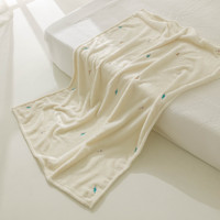 Couverture en polaire pour bébé avec adorable broderie d'ours - Idéale pour la sieste, les promenades et la chambre d'enfant