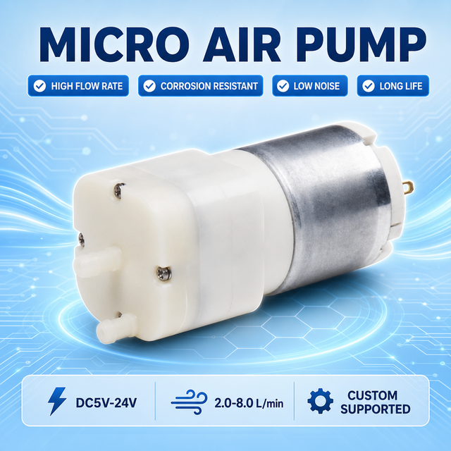 SIM  DC12V 24V Micro Negative Pressure Air Pump Bespoke Design High Flow Rate Corrosion Resistant for Fresh Keeper Breast Pump