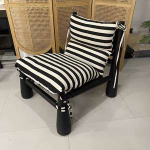 Ghế sofa đơn thư giãn phong cách Bắc Âu hiện đại, chất liệu gỗ nguyên khối, dùng cho phòng khách, phòng ngủ, ghế dài trang trí - Product Image 1