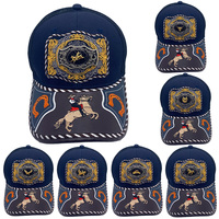 Gorra de Béisbol Unisex con Logo 3D de Metal Estilo Occidental, Estampado en Serigrafía, Cierre a Presión, Moderna, de Mezclilla, Lona, Jersey y Malla para Exteriores