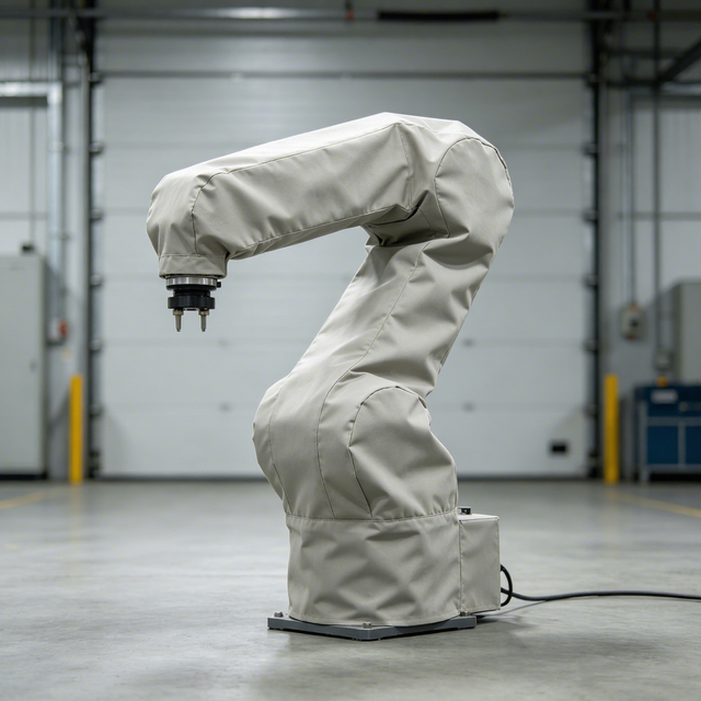 Full Coverage Anti Wear High Temp Resistant Custom Fabric Robot Rocker Arm Suit for Industrial Robot Arm