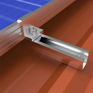 Supports photovoltaïques miniatures en U pour panneaux solaires – Kits <span class=keywords><strong>de</strong></span> <span class=keywords><strong>fixation</strong></span> Unirac sans <span class=keywords><strong>rail</strong></span> – Support solaire en alliage d'aluminium argenté - Product Image 5