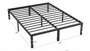 Warehouse Iron Durable Living Room Hotel Metal <b>Platform</b> Adjustable Customizable Modern Bedroom Furniture <b>Bed</b> <b>Frame</b> King Size - Product Image 4