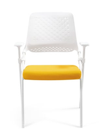 Chaises de formation de salle de conférence pliables en tissu de qualité supérieure avec dossier PP + GF réglable