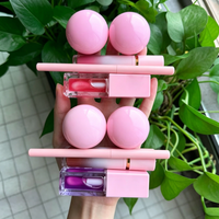 Coffret Cadeau Maquillage Lèvres 3D : Gloss, Crayon et Baume à Lèvres avec Boîte de Rangement Luxe en Forme de Lèvres, Logo Personnalisé, Marque Privée