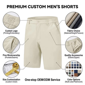 Pantalones Cortos Deportivos Casuales de Alta Gama para Hombre, Logotipo Personalizado, Cierre Elástico en la Cintura, Estilo Tejido de Alta Calidad - Product Image 3