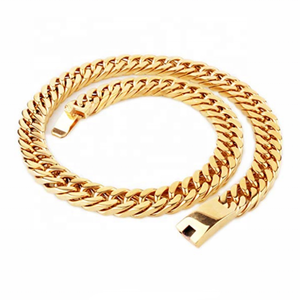 Collier en acier inoxydable pour <span class=keywords><strong>homme</strong></span>, couleur argent, 20 à 32 pouces, chaîne cubaine épaisse et lourde, vente en gros - Product Image 6