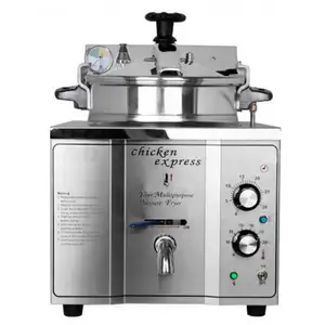 Electric Chicken Fryer Machine 16L Table Top Pressure Broasted Deep Fryer Used for Home & Restaurant Use Core Motor Component