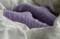 Lit d'hiver de luxe pour femmes Noël 100% Chaussettes en cachemire