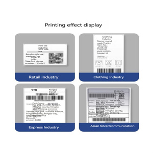 Deli 820TS cinta de impresora <span class=keywords><strong>Abel</strong></span> de Alta Calidad código de barras papel plateado ropa autoadhesivo certificado señalización papel recubierto térmico - Product Image 3