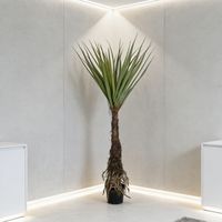 Palmiers artificiels de Pandanus de 205 cm, aspect naturel, qualité supérieure, pour la décoration de la maison, du jardin et des salles d'exposition, plantes en pot de Pandanus artificielles.