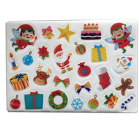 Autocollant brillant en TPE gonflé, réutilisable, lavable, imperméable, durable, écologique, à encre UV, motif dessin animé, idéal pour jouets, livres et cadeaux - Vente chaude