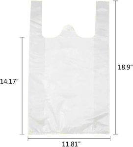 ถุงขยะแบบม้วนสำหรับเสื้อยืด ถุงขยะแบบเสื้อกั๊ก จัดเก็บง่าย สำหรับซุปเปอร์มาร์เก็ต - Product Image 1