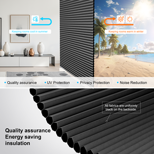 ستائر خلوية بدون حفر بسعر المصنع، ستائر تعتيم لاسلكية على شكل خلية النحل - Product Image 3