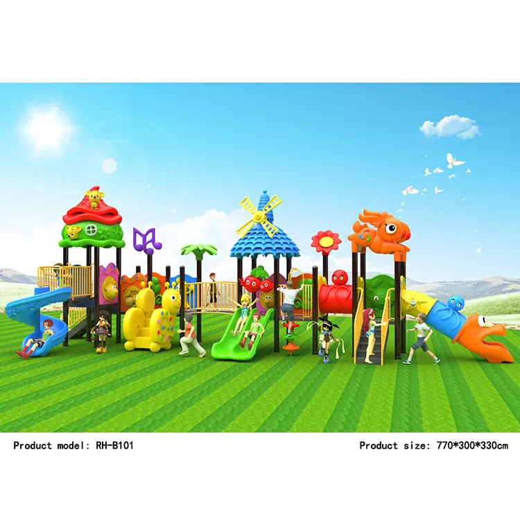 Fabrieksprijs Kinderen Buiten Speeltoestellen Kids Gym Speeltuin Glijbaan Sets Outdoor Pretpark