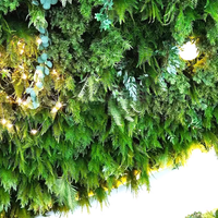 Mur végétal vertical extérieur en plastique, feuilles artificielles, décoration murale en herbe pour hall, hôtel, jardin et clôture végétale de mariage