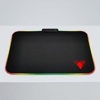 JEDEL MP-01RGB Tapis de souris de jeu lumineux en tissu non toxique, petit, neuf, imperméable, 350*250*3mm, câble tressé