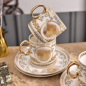 Service à café occidental en porcelaine de Chine osseuse Service à thé en porcelaine blanche Service à thé en porcelaine blanche de luxe élégant et accessible - Product Image 4