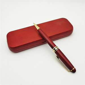 Creative Natural Mahogany Laser Engraved Signature Pen Bamboo Products Ballpoint Pen <strong>Gift</strong> Set - Product Image 3