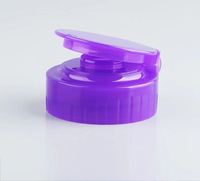 Capuchon à bec verseur en plastique blanc de 38 mm, capuchon à rabat avec valve en silicone pour bouteille en plastique à presser