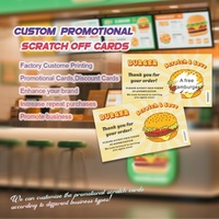 Cartes à gratter personnalisées en carton avec impression couleur, pour réductions et promotions, avec options de papier journal, pour gagner en achetant