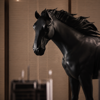Grande sculpture de cheval en bronze - une statue de cheval réaliste grandeur nature, idéale pour les parcs publics et les places publiques