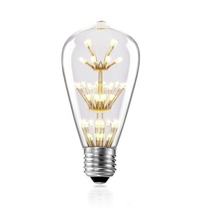 Edison rétro lumière chaude ampoule LED E27 vis étoiles complètes éclairage Globe transfrontalier alimentation ca ampoule à filament - Product Image 1