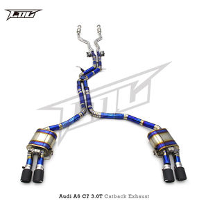 Tuyau d'échappement COC Valvetronic Catback pour <span class=keywords><strong>Audi</strong></span> <span class=keywords><strong>A6</strong></span> <span class=keywords><strong>C7</strong></span> 3.0T 2012-2018 Échappement en titane avec clé de télécommande - Product Image 5