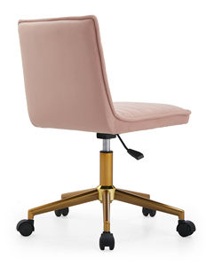 Ghế xoay nâng hạ bọc vải nhung cao cấp thiết kế hiện đại, chân vàng sang trọng, chất liệu dệt mềm mại - Product Image 3