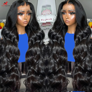 Pelucas de Cabello Humano con Ondas Suaves, Color Ombre, con Parte Media de Encaje, Pelucas de Cabello Natural, Pelucas de Fibra para Mujer, Descuento Mixto de Alta Calidad - Product Image 1