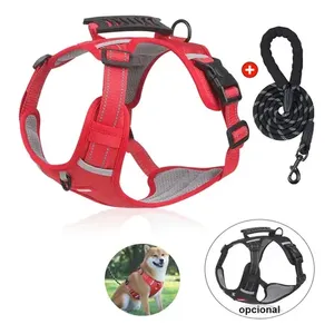Arnés de seguridad ajustable Lunarkon para perros medianos/grandes con material Oxford transpirable y duradero de liberación rápida - Product Image 1