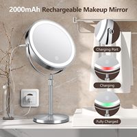 Vente en gros en usine de miroir intelligent à écran tactile miroir cosmétique éclairé LED