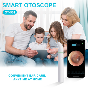 <span class=keywords><strong>Otoscope</strong></span> WiFi 1080P HD avec 6 lumières LED Caméra électrique en plastique pour oreilles et nez pour enfants et adultes-Dispositif médical domestique - Product Image 6