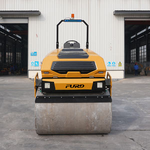 Doppelte vibrierende Mini-Straßen walze Verdichter FYL-1400 Straßen walzen zum Verkauf - Product Image 2