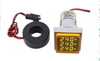 Harga Pabrik AD101-22VAHZS Square Current Voltage Hertz Meter LED AC Digital Display Signal Indicator 50-500V 22mm
