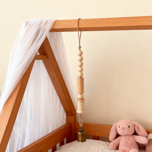 Gỗ tự nhiên Bead chuông tường treo trang trí, mộc mạc bằng gỗ tường trang trí cho phòng ngủ và nhà khách - Product Image 5