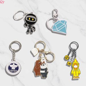 QQ Zinc Alloy 2D 3D Enamel <b>Key</b> Ring Printed Logo Hotel Anime Sublimation Excavator Crafts Custom <b>Metal</b> Keychains - Product Image 5