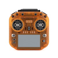 Transmisor HelloRadio V15 MAX 1000mW ELRS Gemini con Pantalla Táctil IPS de 4.3 Pulgadas, Gimbal Metálico CNC, Control Remoto RC de 16 Canales, Naranja y Negro