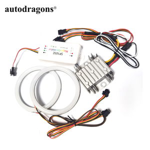 Anneaux lumineux LED universels RGBW en coton à commande par application, effet de poursuite, feux de jour, 140 mm - Product Image 2