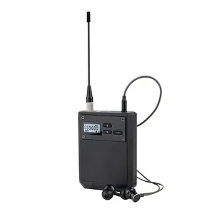 ProUHFステレオ50調整可能周波数80m送信機距離メタルボディパック受信機ワイヤレスインイヤーモニターシステム