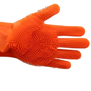 Gant de douche exfoliant en silicone pour le corps, brosse de lavage douce, gant de loofah nettoyant - Product Image 4