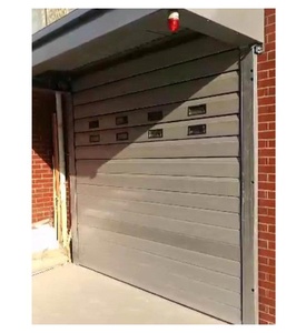 Puerta <span class=keywords><strong>de</strong></span> Garaje Seccional Manual Apilable con Parte Superior <span class=keywords><strong>de</strong></span> Acero, Diseño Postmoderno, en <span class=keywords><strong>Aluminio</strong></span>, Acero Inoxidable, Plástico <span class=keywords><strong>y</strong></span> Fibra <span class=keywords><strong>de</strong></span> Vidrio - Product Image 2