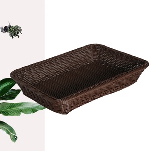 Wholesale Customers Size Handmade <strong>square</strong> Weaving Fruit Shopstorage Rattan <strong>Baskets</strong> - Product Image 5