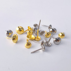 Remaches de Cabeza Redonda Jia Zhiqi para Muebles, Sofás y Sillas, Chapados en Oro, Plata, Hierro y Cobre - Product Image 1