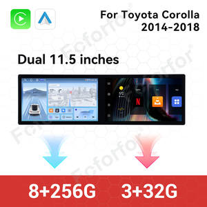 Autoradio à double écran <span class=keywords><strong>23</strong></span>'' pour Toyota Corolla 2014-2018 Android 14 Navigation GPS Lecteur multimédia Auto CarPlay sans fil - Product Image 4