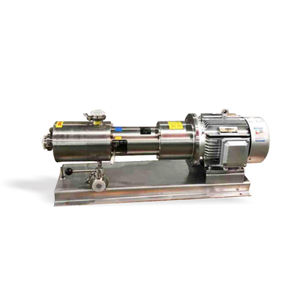 Pompe mélangeuse en ligne à double étage en acier inoxydable, émulsifiant à cisaillement élevé pour liquides, boissons et produits laitiers - Product Image 1