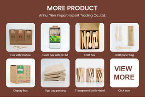 Set alat makan lucu sendok garpu kayu Mini mudah terurai Food Grade termasuk garpu untuk pesta mewah - Product Image 5